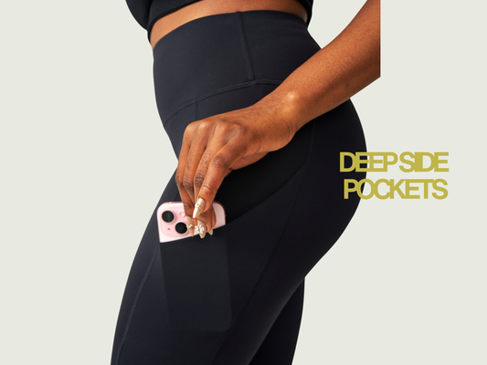 Roja Period Leggings | Sporty High Waist Leakproof Leggings with 2 Side Pockets