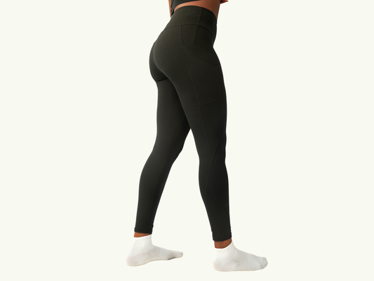 Roja Period Leggings | Sporty High Waist Leakproof Leggings with 2 Side Pockets