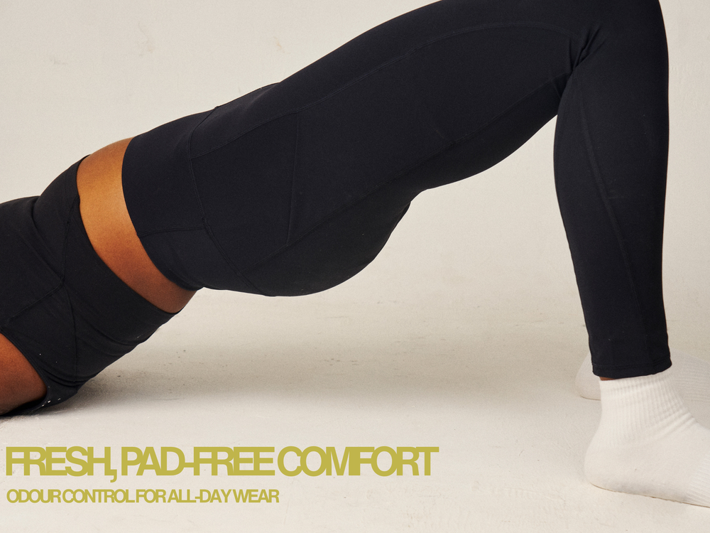 Roja Period Leggings | Sporty High Waist Leakproof Leggings with 2 Side Pockets